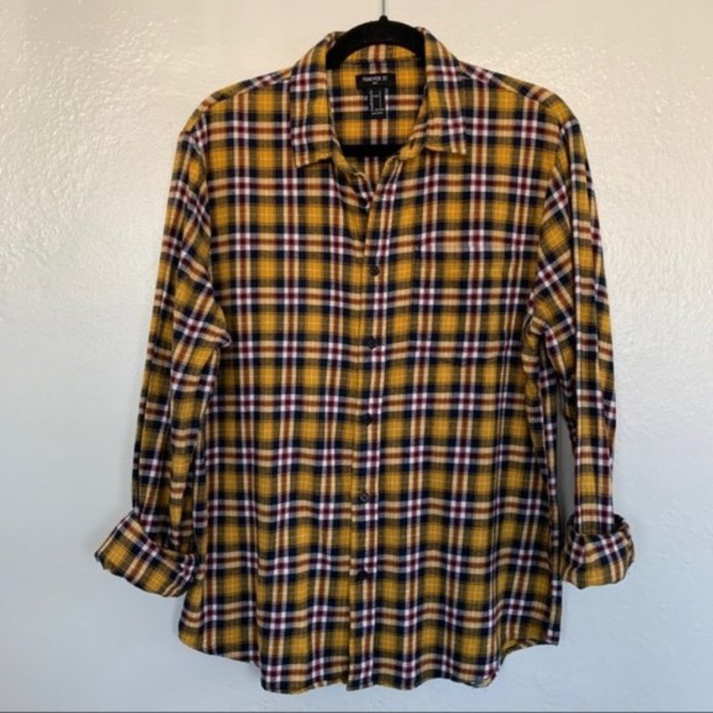 Vintage Feel Worn In Grunge 90’s Flannel Shirt